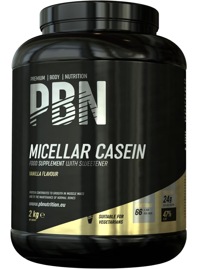 PBN - Premium Body Nutrition Micellar Casein 2kg Vanilla - Image 1